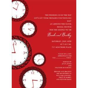    Faces of Time Berry Around the Clock Invitation