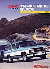 1991 GMC Truck Trailering Tow Guide Brochure   Suburban Van Sonoma 