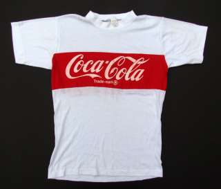 Vtg 60s 70s COCA COLA T Shirt Coke Soft Thin 50/50 Soda Vintage  
