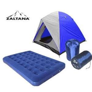  4PERSON TENT WITH AIR MATTRESS(DOUBLE) AND 2PCS SLEEPING 