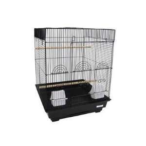  Flat Top Small Bird Cage in Black
