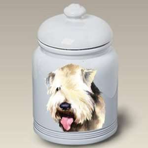  Soft Coated Wheaton Dog Cookie Jar by Barbara Van Vliet 