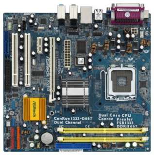ASRock ConRoe1333 D667 Core2 Duo 1066/800/533 FSB Motherboard PCI E 