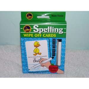  Spelling Wipe Off Cards Marker Included Toys & Games
