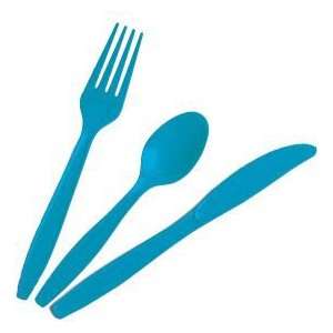  Heavy Duty Plastic Spoons, Turquoise Health & Personal 