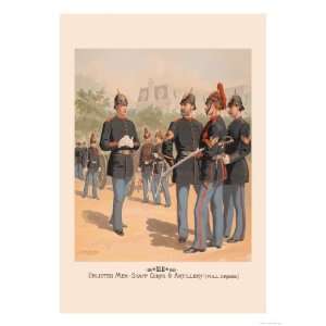  Enlisted Men, Staff and Artillery in Full Dress Giclee 