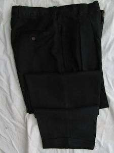 TOMMY BAHAMA BLACK SILK PANTS 34 x 28 cuffs pleats  