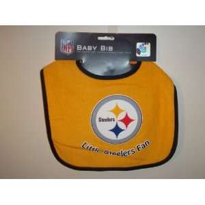   Steelers   Little Steeler Fan   Snap Baby Bib 