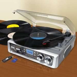  Record Player Turntable with Speakers   Convert Records to 