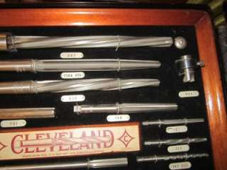   Vintage Travelling Case Cleveland USA Twist Drill Set 46 Pieces A++