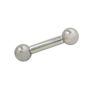    4 Gauge Surgical Steel Straight Barbell Tongue Ring Jewelry