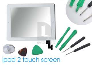 LCD Touch Screen White Digitizer Replacement+Adhesive Glue Tape for 