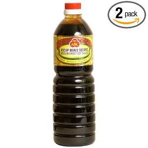 ABC Indonesian Medium Sweet Soy Sauce, 33 Ounce Bottle (Pack of 2 