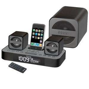  IHOME IP51GR IPOD /IPHONE 2.1 MICRO SYSTEM WITH DUAL ALARM 