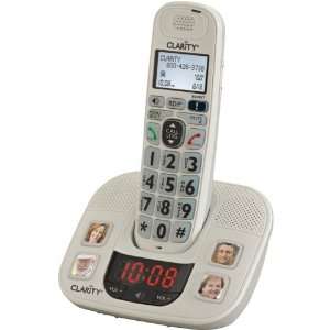   AMPLIFIED CORDLESS PHONE SYSTEM WITH 4 PHOTO DIAL BUTTONS Electronics