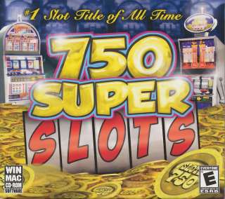750 SUPER SLOTS Casino Slot Machine PC & MAC Game NEW 0834656002251 