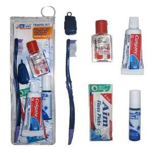 Kit, Toothbrush, Brush Cap, Floss Picks, Breath Spray, Hand Sanitizer 