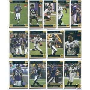  2006 Topps Baltimore Ravens Complete Team Set (13 Cards 