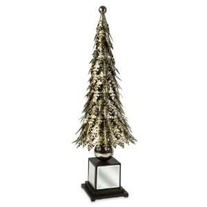  IMAX 59077 Large Mirrorball Acanthus Leaf Tree in Gold 