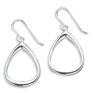  Cut Out Soft Triangle Earrings on French Wire Jewelry