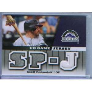  Scott Podsednik 2009 Upper Deck Baseball UD Game Jersey 3 