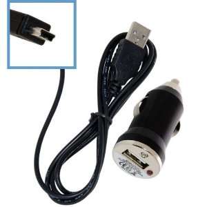 Car USB Adapter + USB Charging/Data Sync Cable for Universal Mini USB 