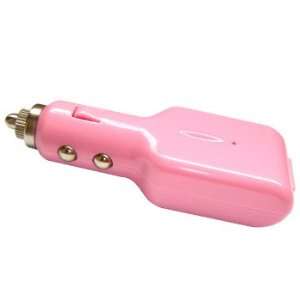  Universal USB Car Charger Adapter   Pink Cell Phones 