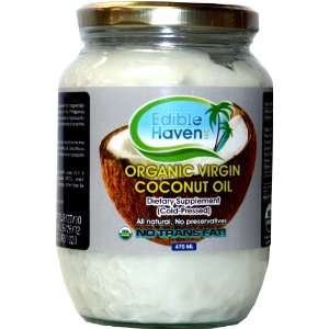 Edible Haven Organic Virgin Coconut Oil Grocery & Gourmet Food
