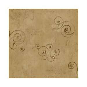 Florentine Filigree Tan Wallpaper by Village in Global Destinations 