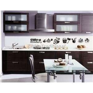  DIY Home Decor Wall Decal Sticker Black for Kitchen 