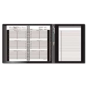  Weekly Appointment Book Plus, 4 7/8 x 8, Black, 2012 