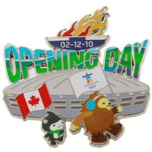  Olympics Vancouver 2010 Winter Olympics Opening Day Pin 